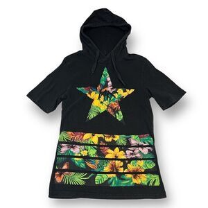 No Fear Tropical Hooded Tee Size Medium